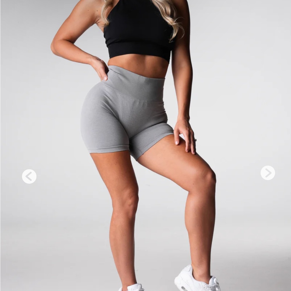 NVGTN Grey Performance Seamless Shorts